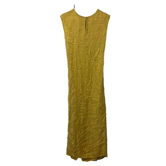 House of Harlow 1960 l Green Ruched Midi Slip Dress Womens Size Medium